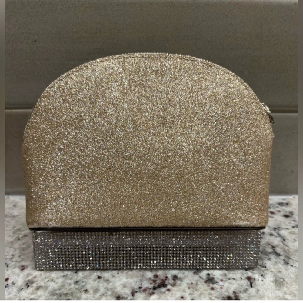 ๐ Kate Spade Gold Glitter Small Bag 6.5โ x 4.5โ - Picture 2 of 11